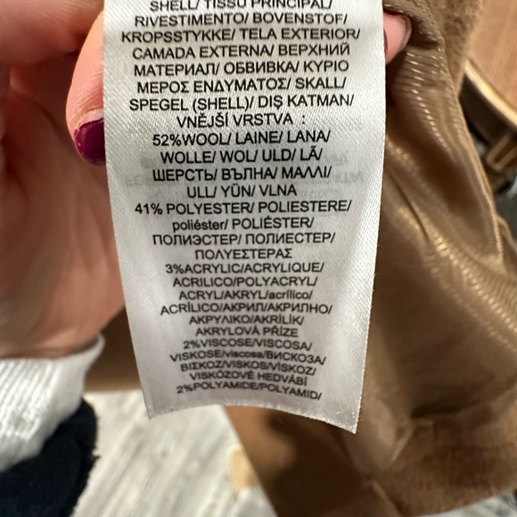 Ralph Lauren Camel Wool Trench Coat Pea Coat - Picture 4 of 4